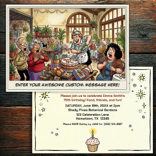 Invitation à la fête d'anniversaire d'une personne