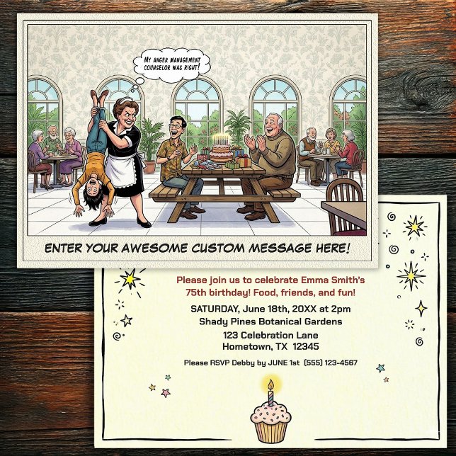 Invitation à la fête d'anniversaire d'une personne (Créateur téléchargé)