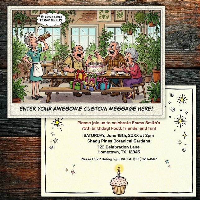 Invitation à la fête d'anniversaire d'une personne (Créateur téléchargé)