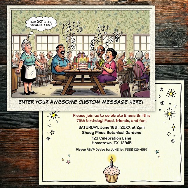 Invitation à la fête d'anniversaire d'une personne (Créateur téléchargé)