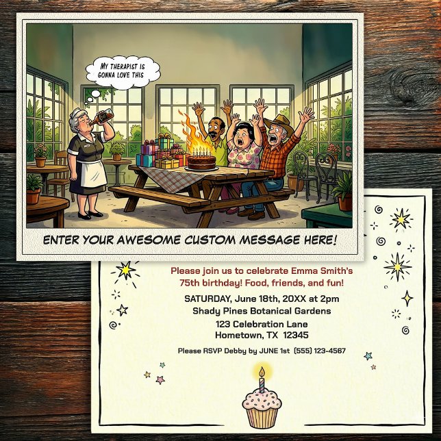 Invitation à la fête d'anniversaire d'une personne (Créateur téléchargé)