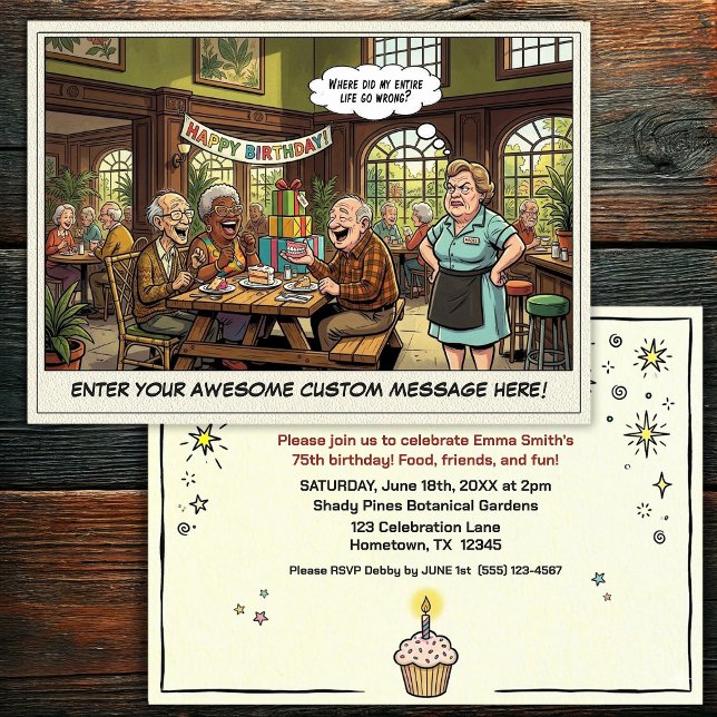 Invitation à la fête d'anniversaire d'une personne (Créateur téléchargé)