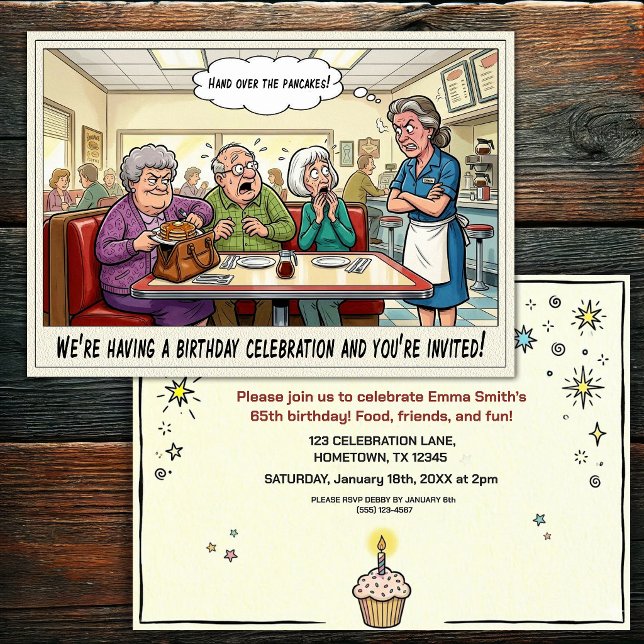 Invitation à la fête d'anniversaire d'une personne (Créateur téléchargé)