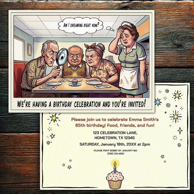 Invitation à la fête d'anniversaire d'une personne (Créateur téléchargé)