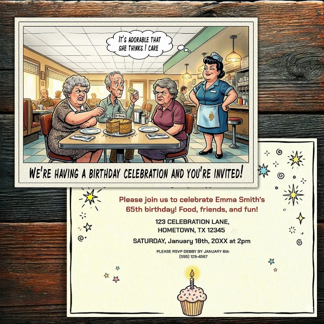 Invitation à la fête d'anniversaire d'une personne (Créateur téléchargé)