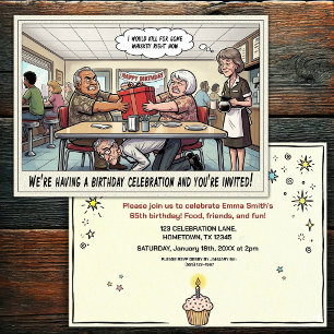 Invitation à la fête d'anniversaire d'une personne