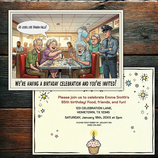 Invitation à la fête d'anniversaire d'une personne (Créateur téléchargé)