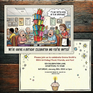 Invitation à la fête d'anniversaire d'une personne