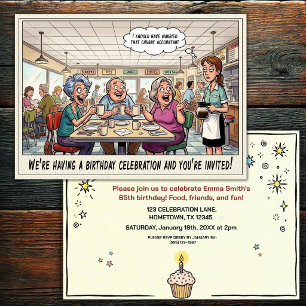 Invitation à la fête d'anniversaire d'une personne