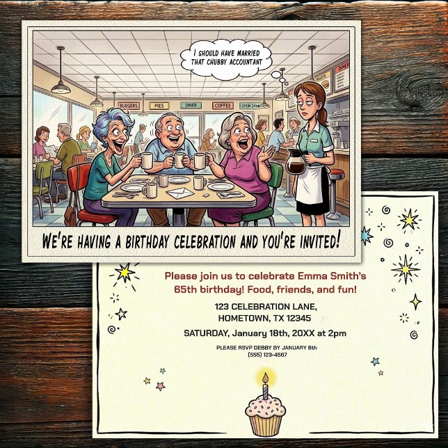 Invitation à la fête d'anniversaire d'une personne (Créateur téléchargé)