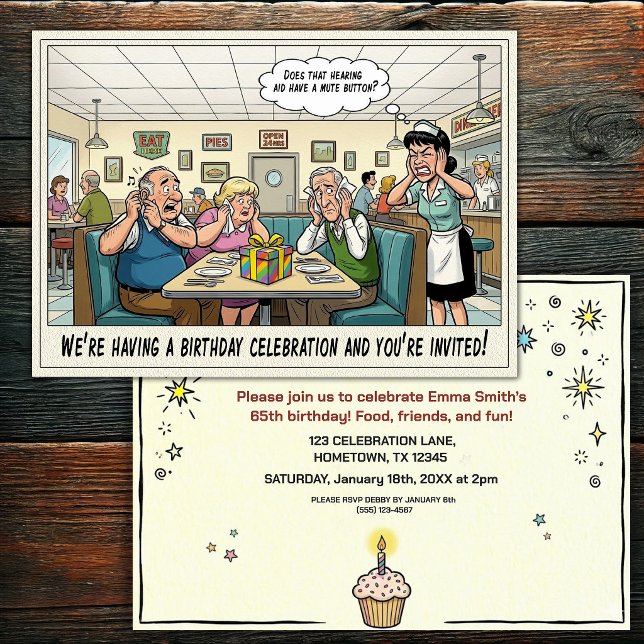 Invitation à la fête d'anniversaire d'une personne (Créateur téléchargé)