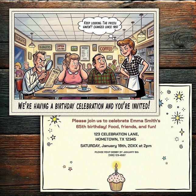 Invitation à la fête d'anniversaire d'une personne (Créateur téléchargé)