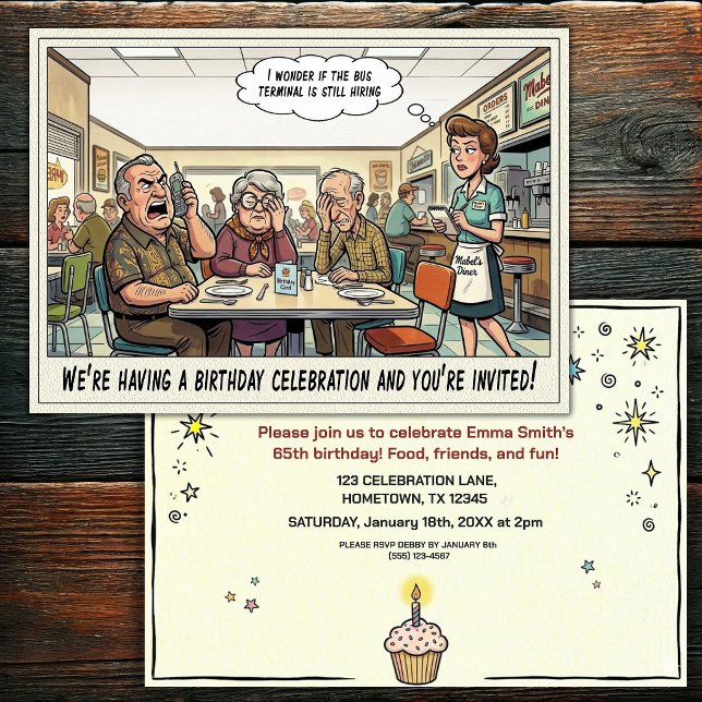 Invitation à la fête d'anniversaire d'une personne (Créateur téléchargé)