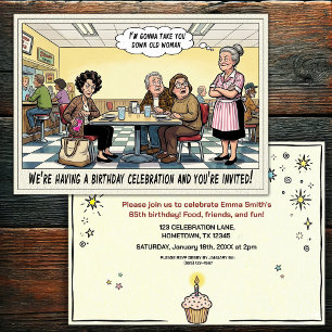 Invitation à la fête d'anniversaire d'une personne
