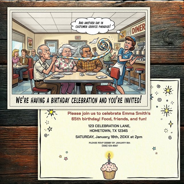 Invitation à la fête d'anniversaire d'une personne (Créateur téléchargé)
