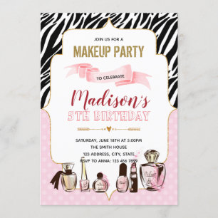 Invitation à la fête d'anniversaire Glamor