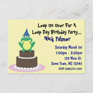 Invitation à la fête d'anniversaire le jour du bon