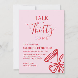 Invitation à la fête d'anniversaire "Parle-moi tre