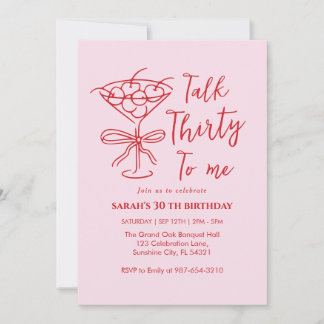 Invitation à la fête d'anniversaire "Parle-moi tre