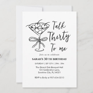 Invitation à la fête d'anniversaire "Parle-moi tre