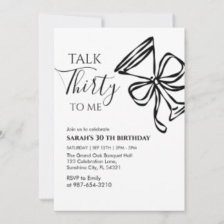 Invitation à la fête d'anniversaire "Parle-moi tre