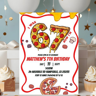 Invitation à la fête d'anniversaire Pizza 67