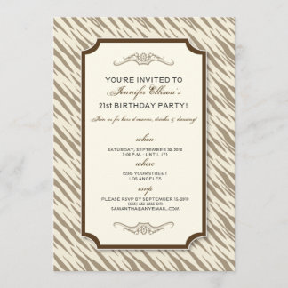 Invitation à la fête d'anniversaire Poster de anim