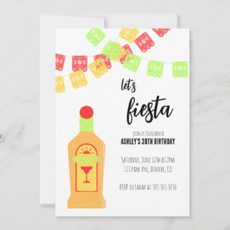 Invitation à la fête d'anniversaire pour adultes