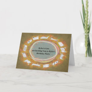 Invitation à la fête d'anniversaire pour jeune gar