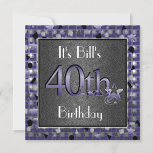 Invitation À La Fête D'Anniversaire Pour Lui