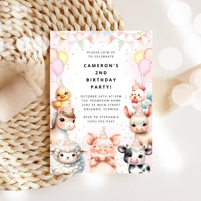 Invitation à la fête d'anniversaire Safari Party A (Créateur téléchargé)