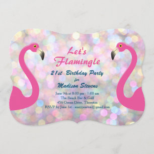 Invitation à la fête d'anniversaire Sparkly Let's
