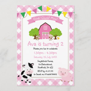 Invitation à la fête d'anniversaire sur le thème d