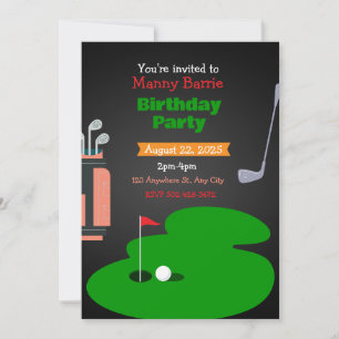 Invitation à la fête d'anniversaire sur le thème d