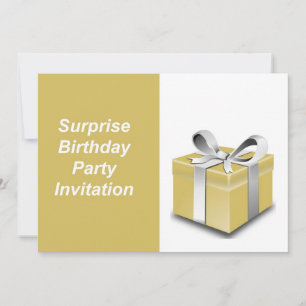 Invitation à la fête d'anniversaire surprise avec 