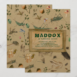 Invitation à la fête d'anniversaire vintage