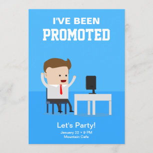 Invitation à la fête d'annonce de promotion profes