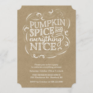 Invitation à la fête d'automne de l'automne Citrou