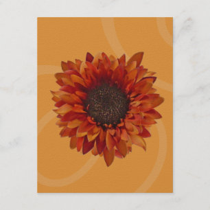 Invitation à la fête d'automne - Tournesol orange