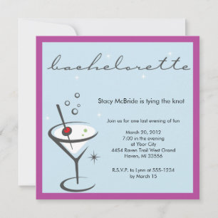 invitation à la fête de bachelorette