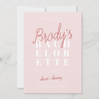 Invitation à la fête de bachelorette - Brody