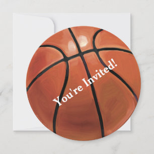 Invitation à la fête de basket-ball