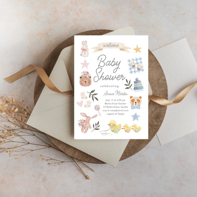 Invitation à la fête de bébé (Créateur téléchargé)