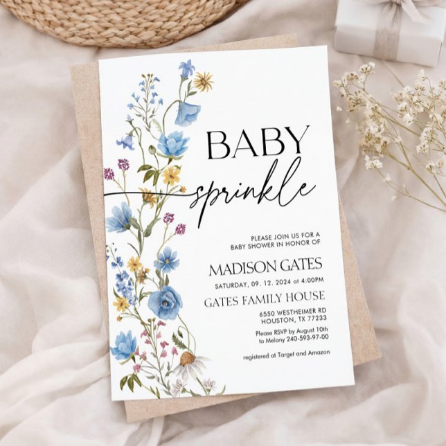 Invitation à la fête de bébé garçon (Créateur téléchargé)