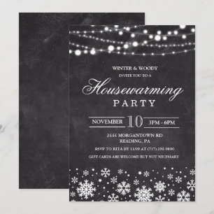 Invitation à la fête de bienvenue d'hiver