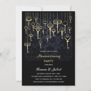 Invitation à la fête de bienvenue Golden Keys