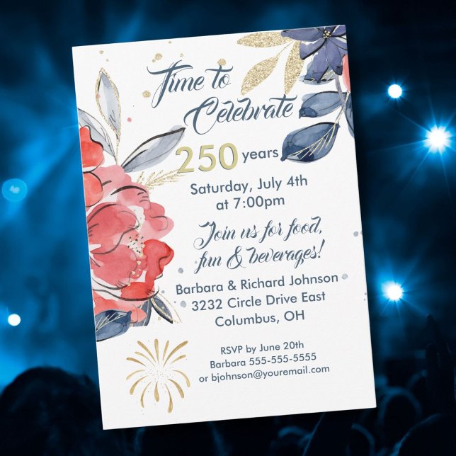 Invitation à la fête de célébration du 250e annive (Créateur téléchargé)