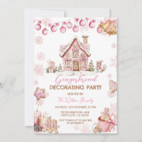 Invitation à la fête de décoration de maison en pa