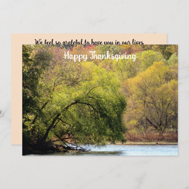 Invitation à la fête de départ d'automne (Devant / Derrière)