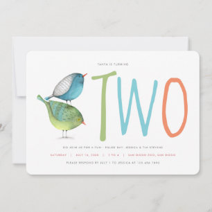 Invitation à la fête de deux Anniversaires